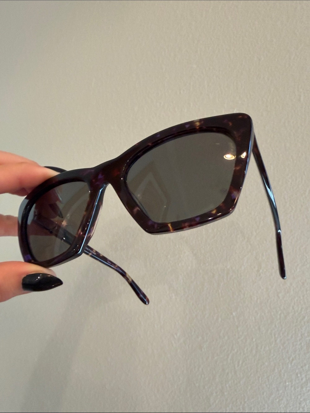 Quince Tortoiseshell Cat-Eye Sunglasses with Dark Lenses